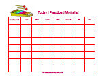 instrument practice chart